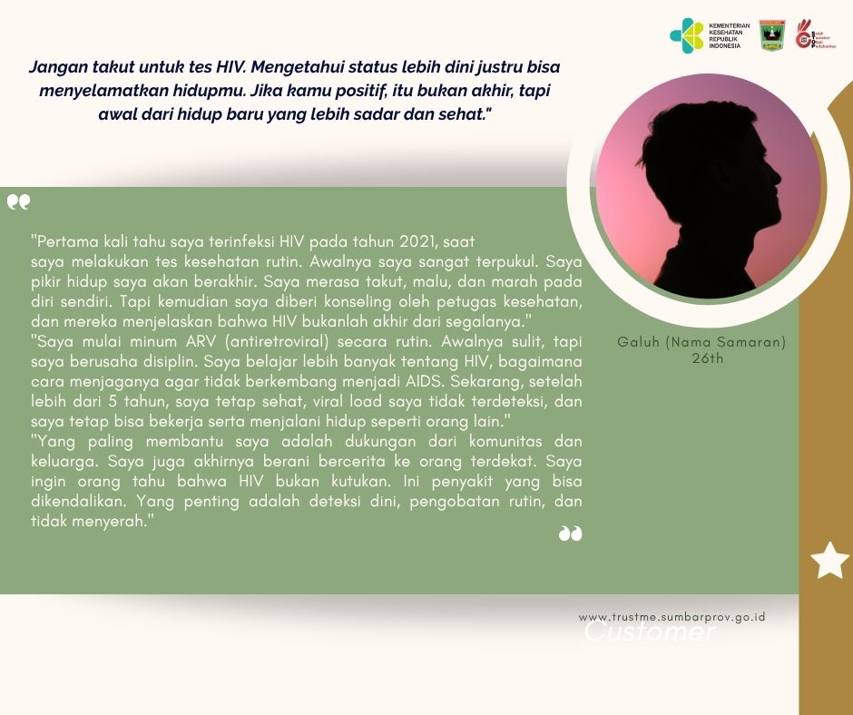 Jangan Takut Tes HIV. Tes HIV Lebih Dini!